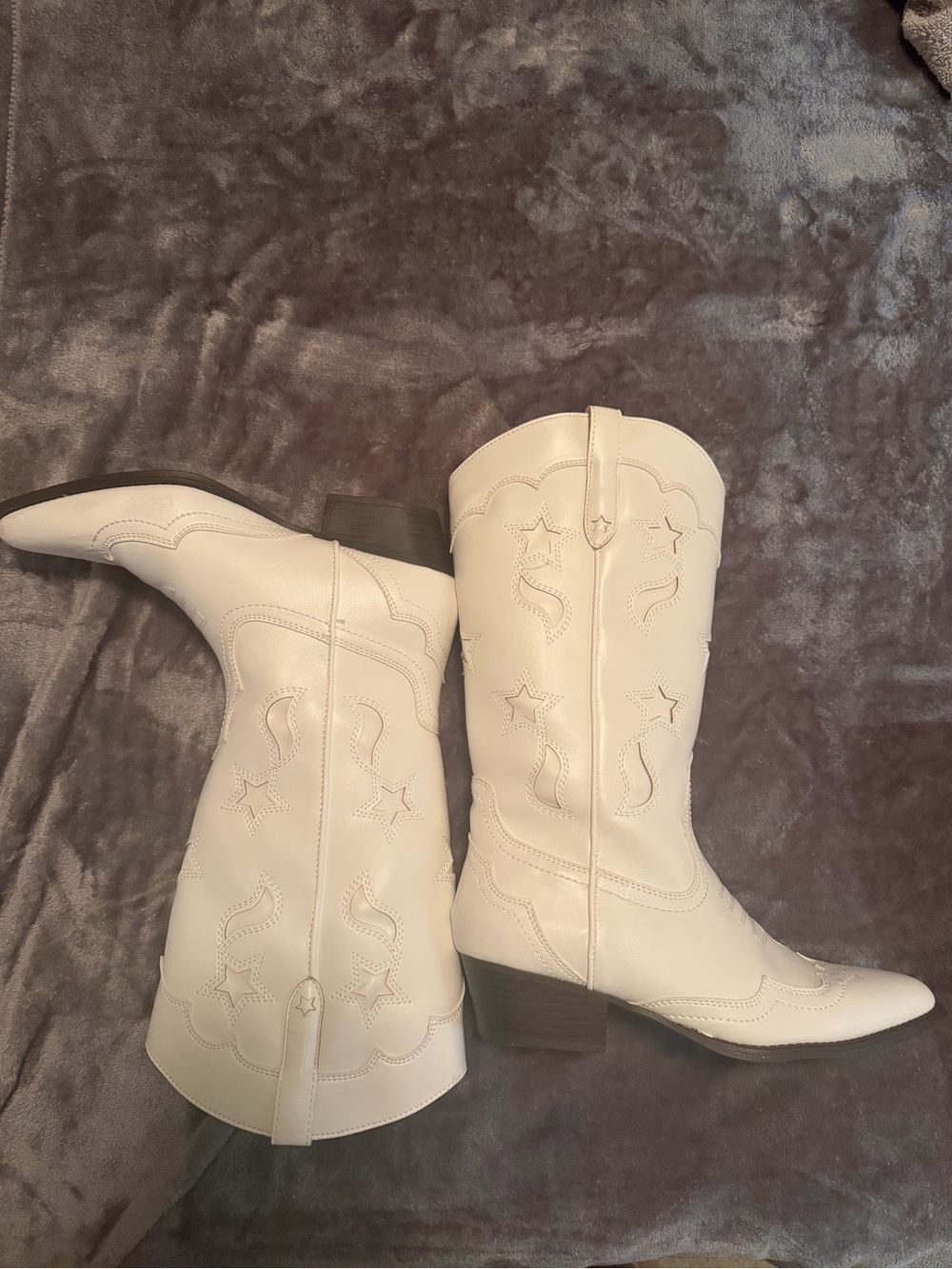 UNIONBAY White Over-the-Knee Western Boots